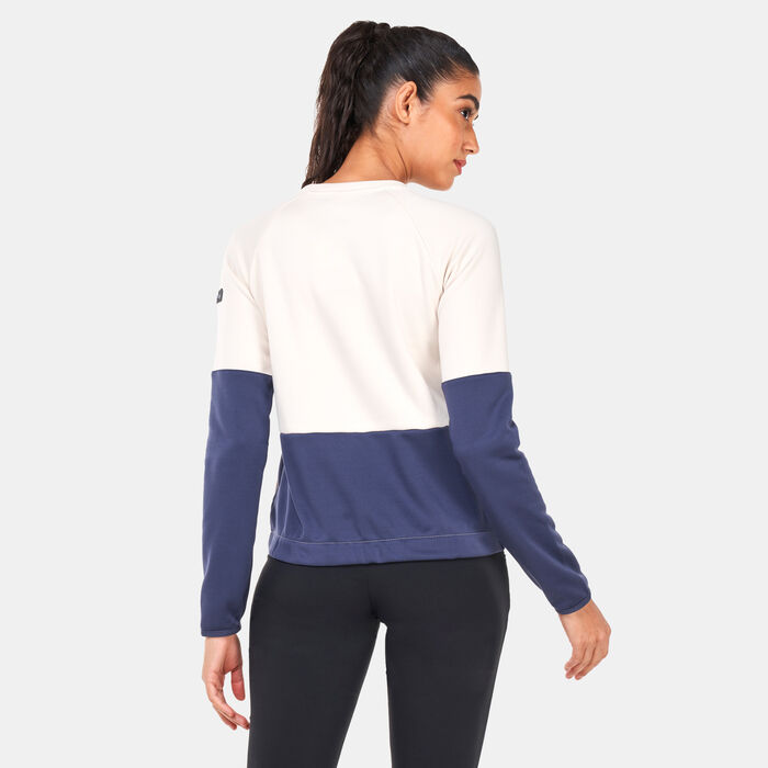 Columbia Women's Windgates™ Crew Sweatshirt White Columbia Women's Windgates™ Crew Sweatshirt White image number 1