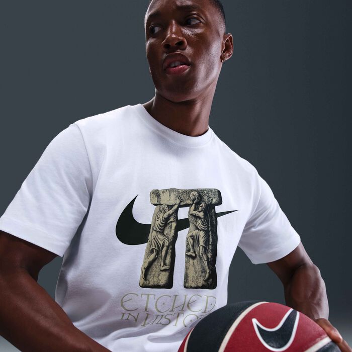 Nike Men's Etched T-Shirt White Nike Men's Etched T-Shirt White image number 2