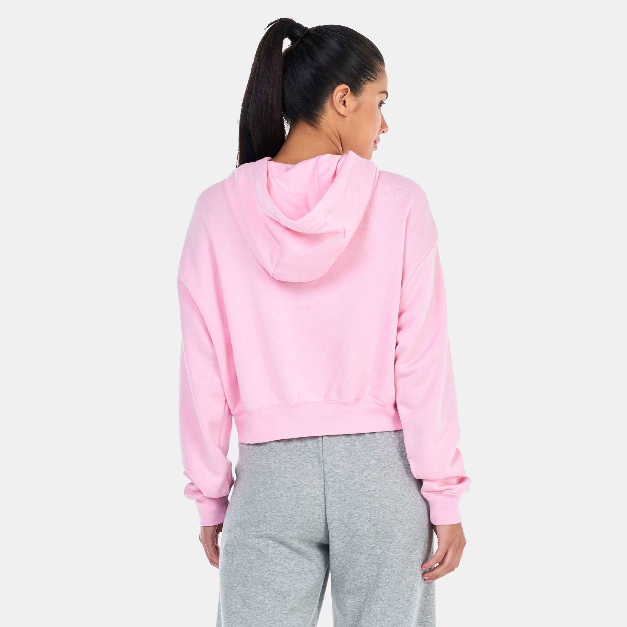 Women s Sportswear Club Fleece Oversized Crop Graphic Hoodie Pink Nike in KSA SSS
