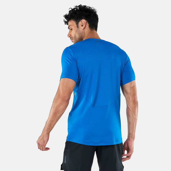 Under Armour Men's UA Rush 2.0 Vent T-Shirt Grey Under Armour Men's UA Rush 2.0 Vent T-Shirt Grey image number 1