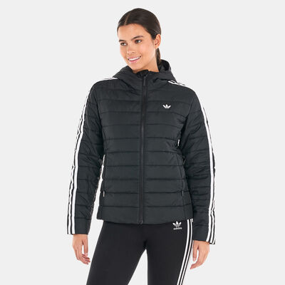 adidas Originals Women's Hooded Premium Slim Jacket Black