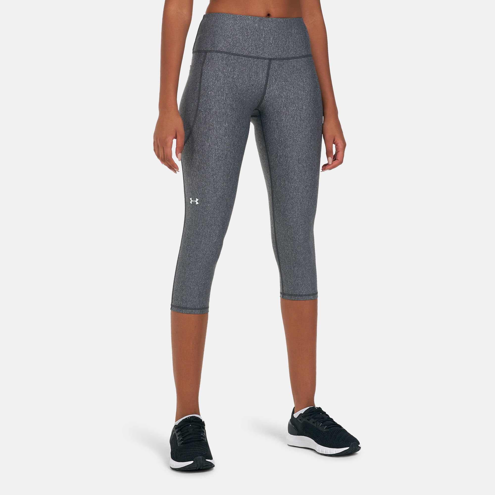 Buy Under Armour Women s HeatGear Armour Capri Leggings Grey in