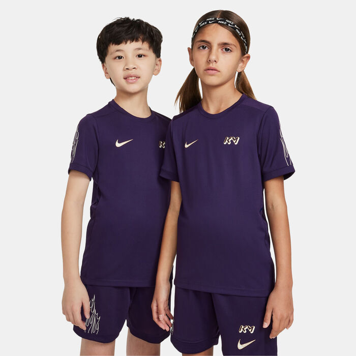 Nike Kids' Kylian Mbappe Dri-FIT Academy25 Football Top Purple image number 0