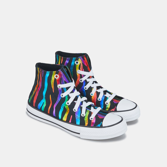 Kids' Chuck Taylor All Star Zebra Foil Hi Unisex Shoe Kids' Chuck Taylor All Star Zebra Foil Hi Unisex Shoe image number 1
