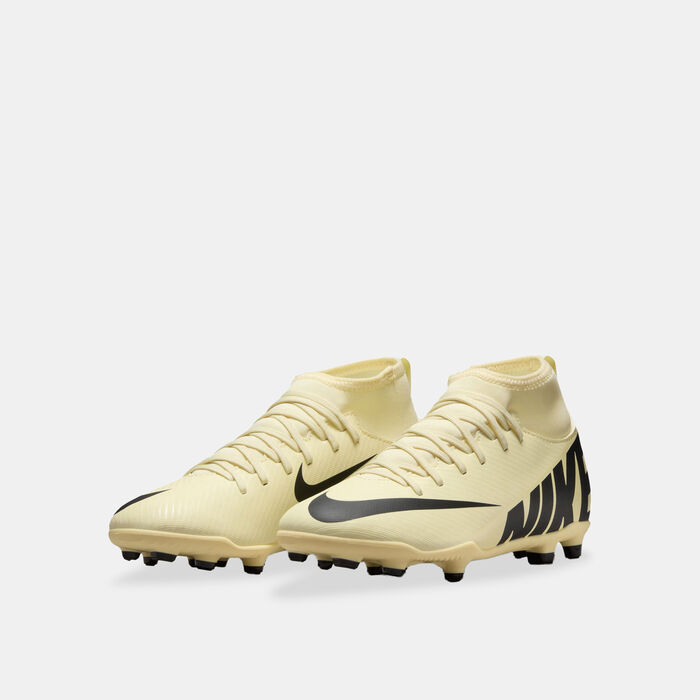Nike Kids' Mercurial Superfly 9 Club Multi-Ground High-Top Football Shoes (Younger and Older Kids) Ivory Nike Kids' Mercurial Superfly 9 Club Multi-Ground High-Top Football Shoes (Younger and Older Kids) Ivory image number 1