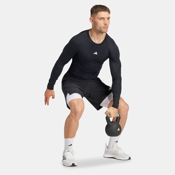 adidas Men's TECHFIT Training Compression Top Black adidas Men's TECHFIT Training Compression Top Black image number 2