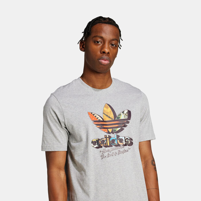 adidas Originals Men's Originals T-Shirt Grey adidas Originals Men's Originals T-Shirt Grey image number 3