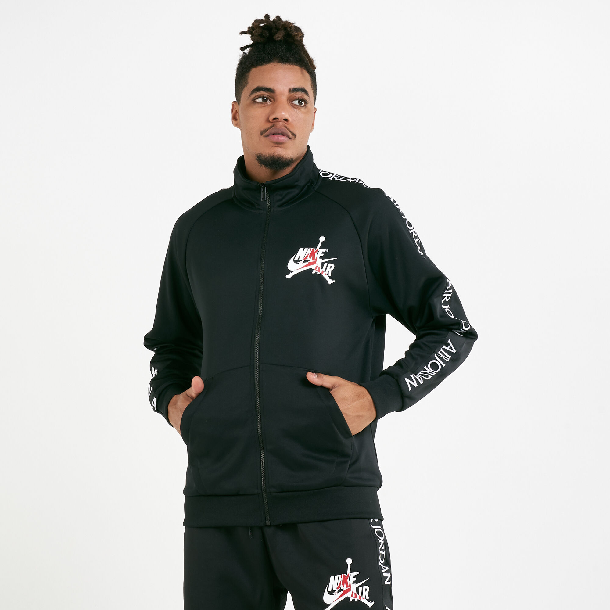 Men's jordan sportswear jumpman taped tricot jacket cheap