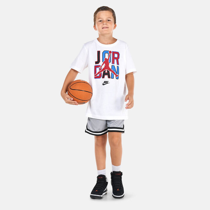 Jordan Kids' Jumpman Ombre Mesh Shorts Grey Jordan Kids' Jumpman Ombre Mesh Shorts Grey image number 2