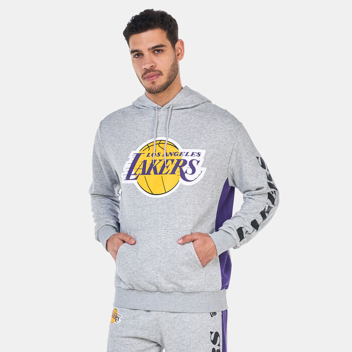 New Era Men's NBA Los Angeles Lakers Graphic Hoodie Grey New Era Men's NBA Los Angeles Lakers Graphic Hoodie Grey image number 0