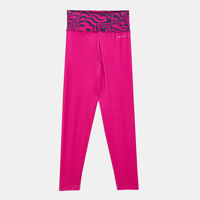 Nike Kids' Electric Zebra Leggings Pink Nike Kids' Electric Zebra Leggings Pink image number 1