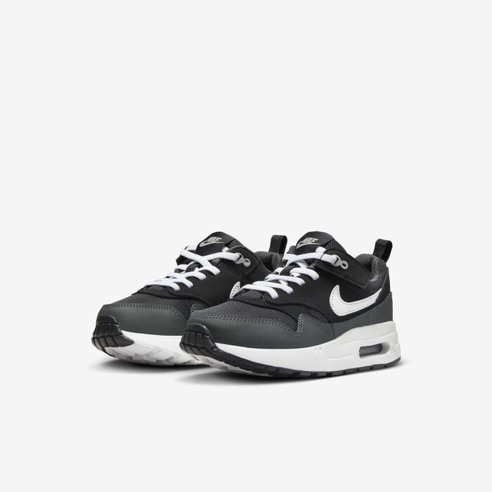 Nike Kids' Air Max 1 EasyOn Shoes Black Nike Kids' Air Max 1 EasyOn Shoes Black image number 4