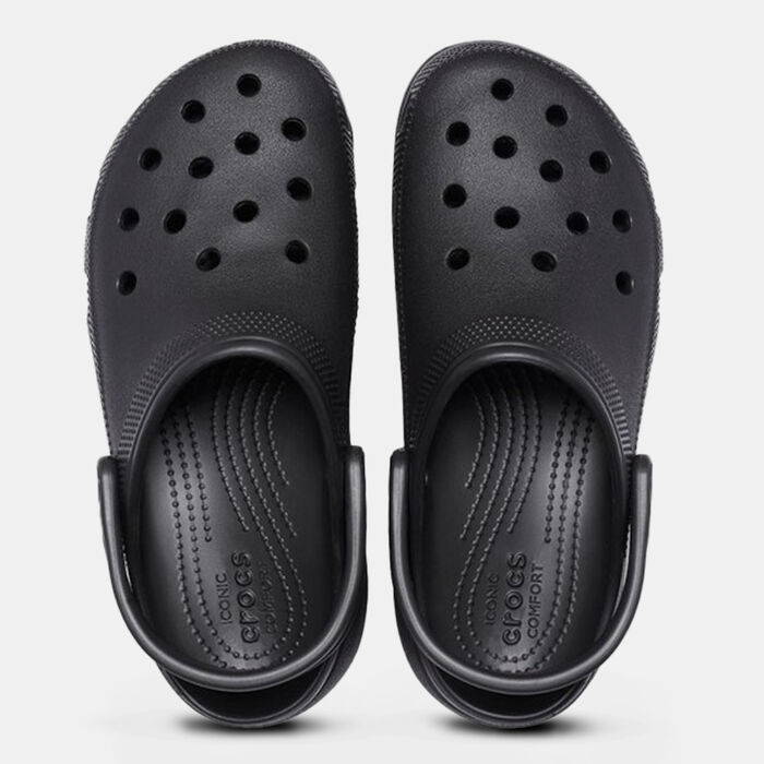 Crocs Women's Classic Platform Clogs Black image number 5