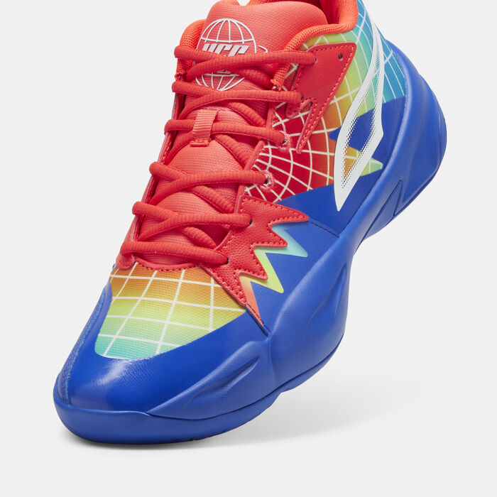 PUMA Men's Genetics Marcus Smart Basketball Shoes Red PUMA Men's Genetics Marcus Smart Basketball Shoes Red image number 4