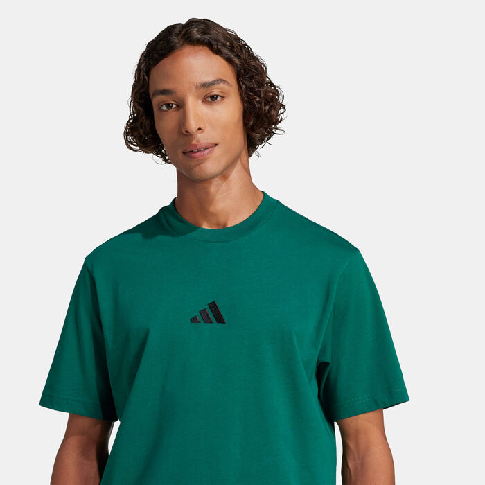 adidas Men's Essentials T-Shirt Green adidas Men's Essentials T-Shirt Green image number 2