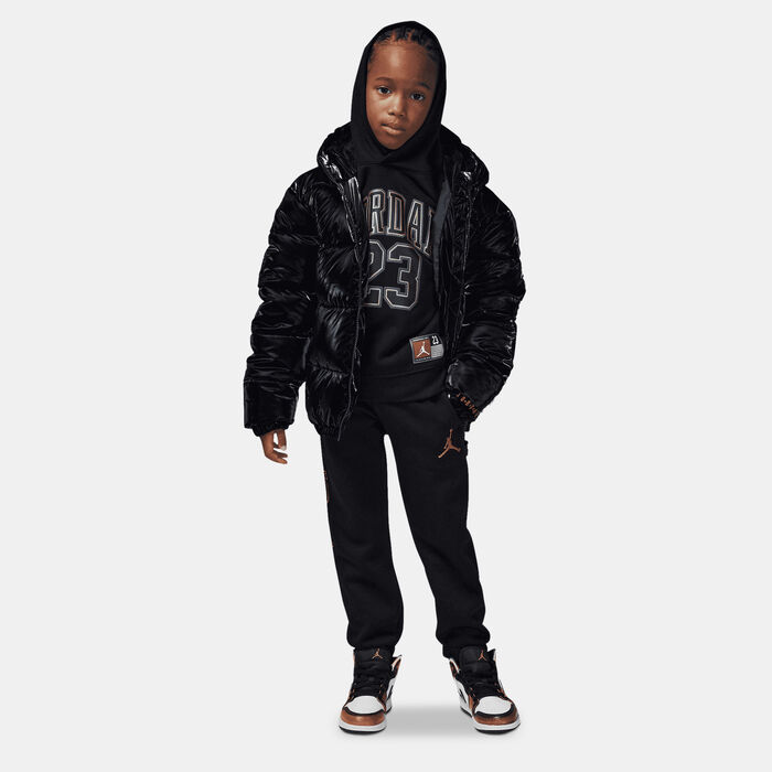 Jordan Kids' Fleece Hoodie Black image number 2