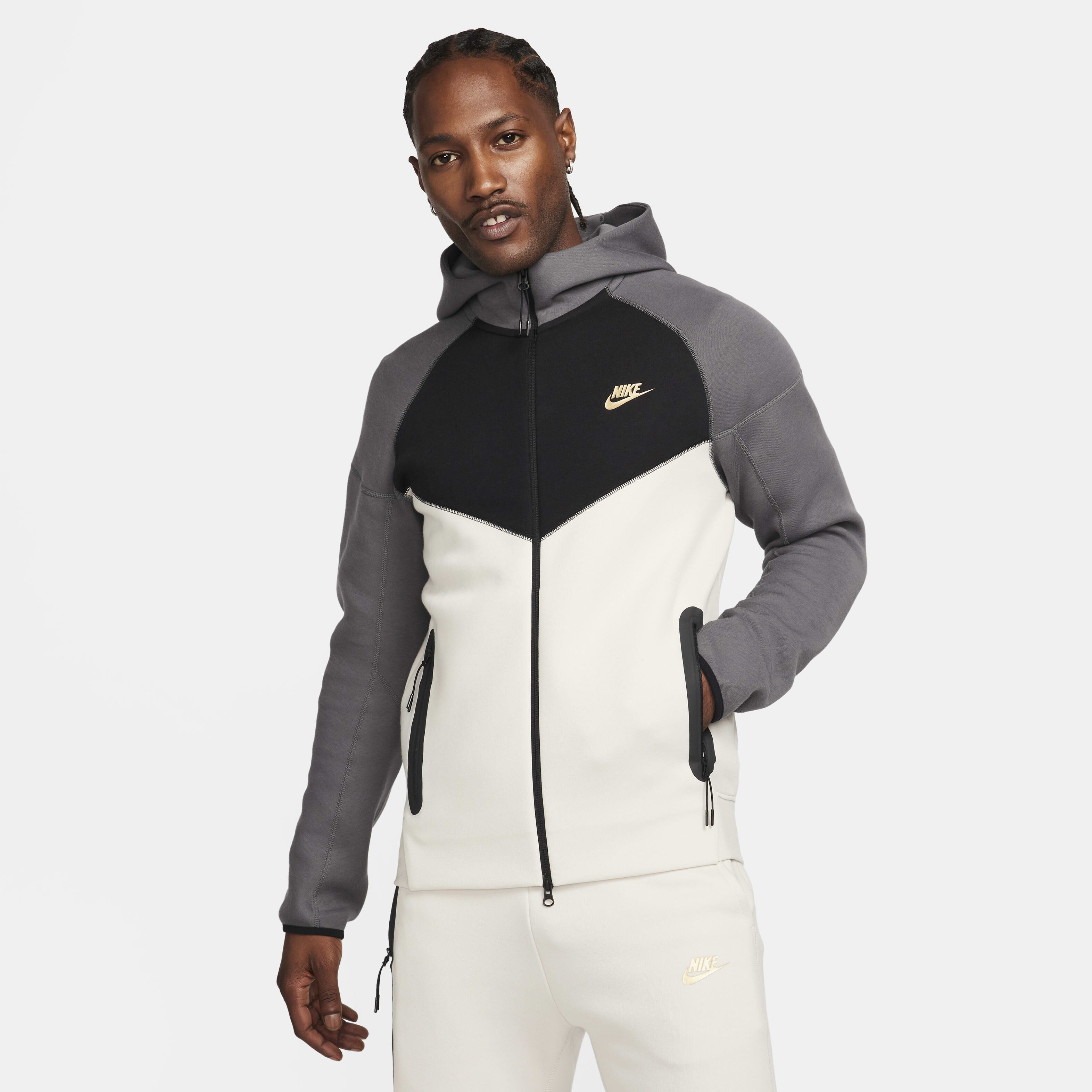 Men s Sportswear Tech Fleece Windrunner Full Zip Hoodie White Nike in KSA SSS