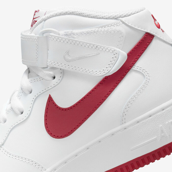 Nike Women's Air Force 1 '07 Mid Shoes White Nike Women's Air Force 1 '07 Mid Shoes White image number 8