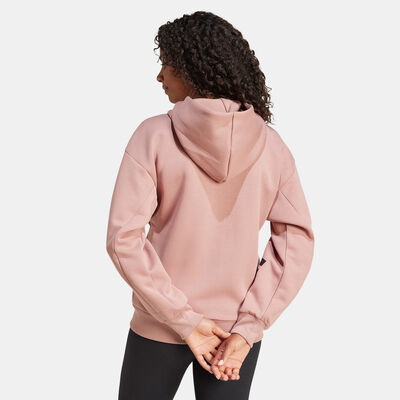 adidas Women's Future Icons 3-Stripes Full-Zip Hoodie Brown adidas Women's Future Icons 3-Stripes Full-Zip Hoodie Brown