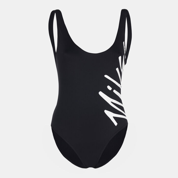 Nike Swim Women's U-Back One-Piece Swimsuit Black Nike Swim Women's U-Back One-Piece Swimsuit Black image number 0