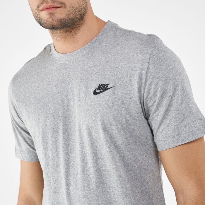 Nike Men's Sportswear Club T-Shirt Grey Nike Men's Sportswear Club T-Shirt Grey image number 3