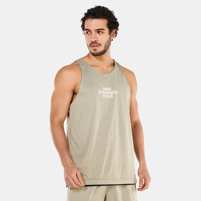 Nike Men's Dri-FIT Standard Issue Reversible Basketball Jersey Black image number 3