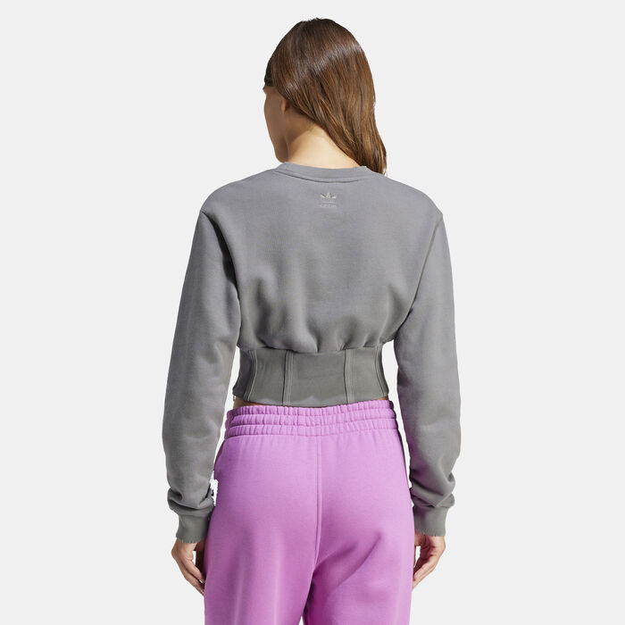 adidas Originals Women's Logo Sweatshirt Grey adidas Originals Women's Logo Sweatshirt Grey image number 1