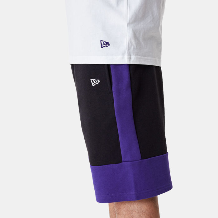 New Era Men's NBA Los Angeles Lakers Colourblock Shorts Black New Era Men's NBA Los Angeles Lakers Colourblock Shorts Black image number 3