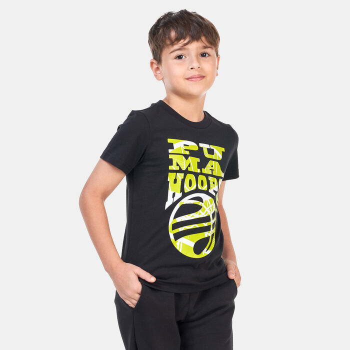PUMA Kids' Basketball Blueprint T-Shirt Black PUMA Kids' Basketball Blueprint T-Shirt Black image number 0