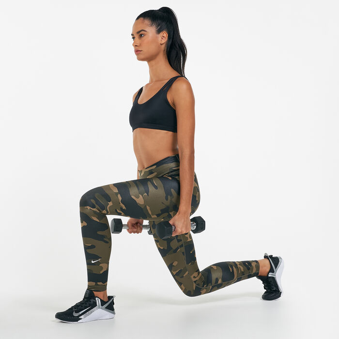 Buy Nike Women's Dri-FIT One Camo Leggings Green in KSA -SSS