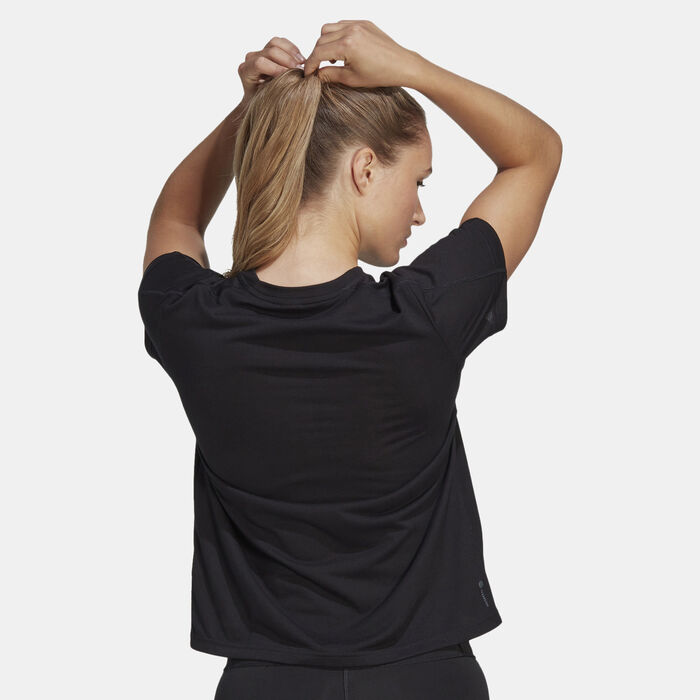 adidas Women's TR-ES Training T-Shirt Black image number 1