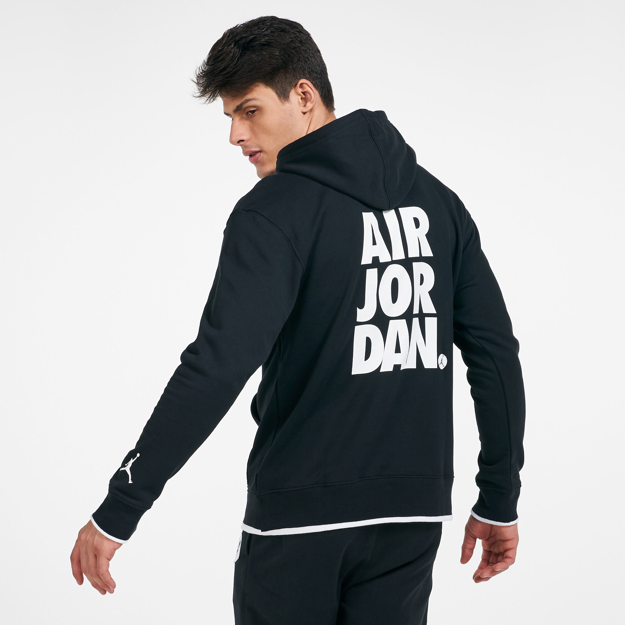 Nike air jordan jumpman classics fleece pullover hoodie clearance black
