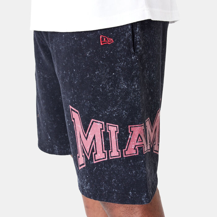 New Era Men's NBA Miami Heat Washed Shorts Black New Era Men's NBA Miami Heat Washed Shorts Black image number 3
