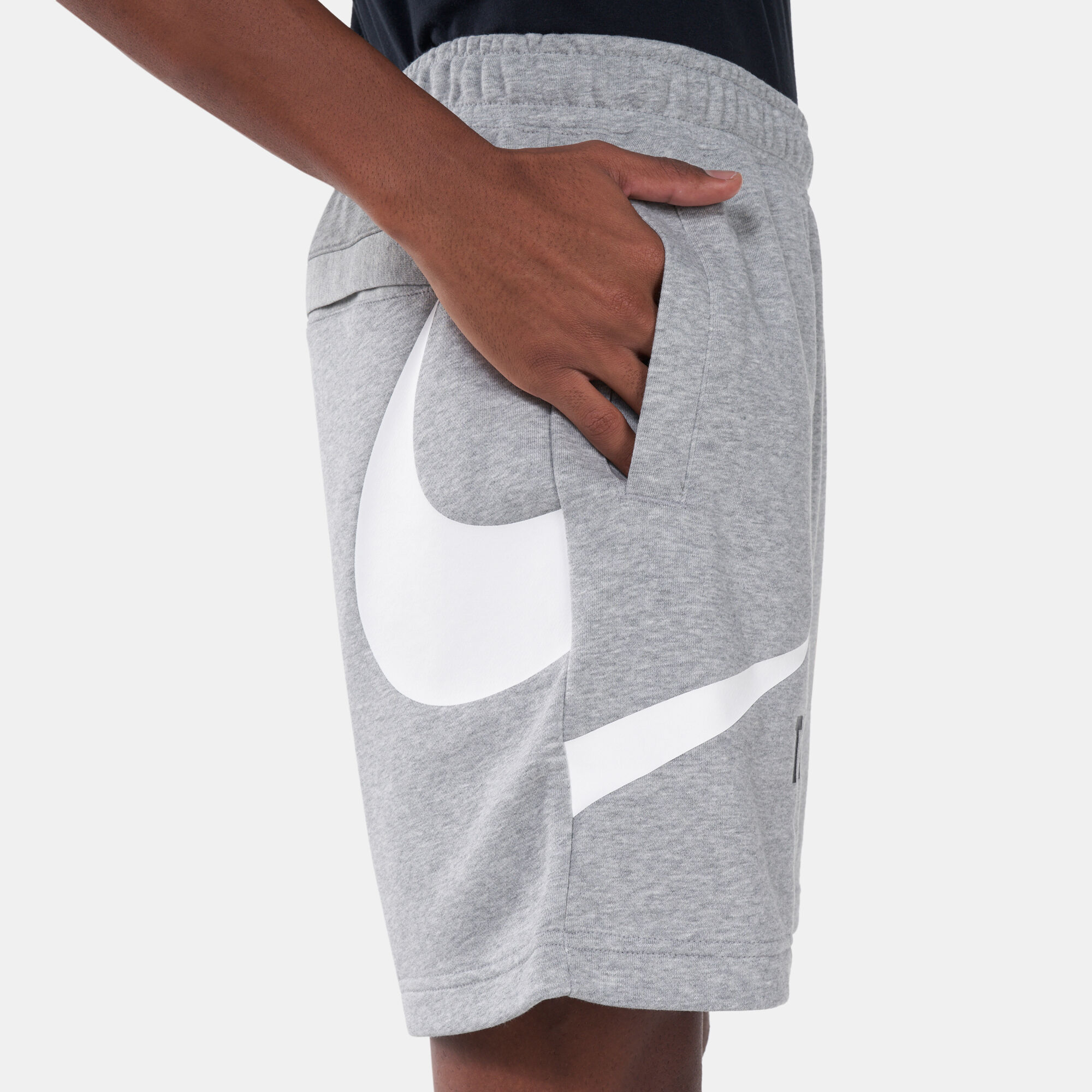 Nike swoosh clearance shorts grey