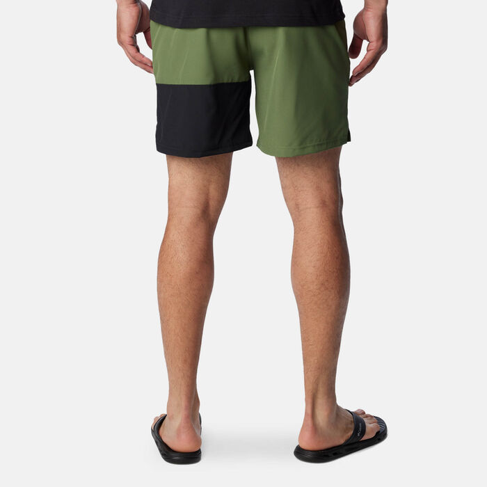 Columbia Men's Logo Hiking Shorts Green Columbia Men's Logo Hiking Shorts Green image number 1