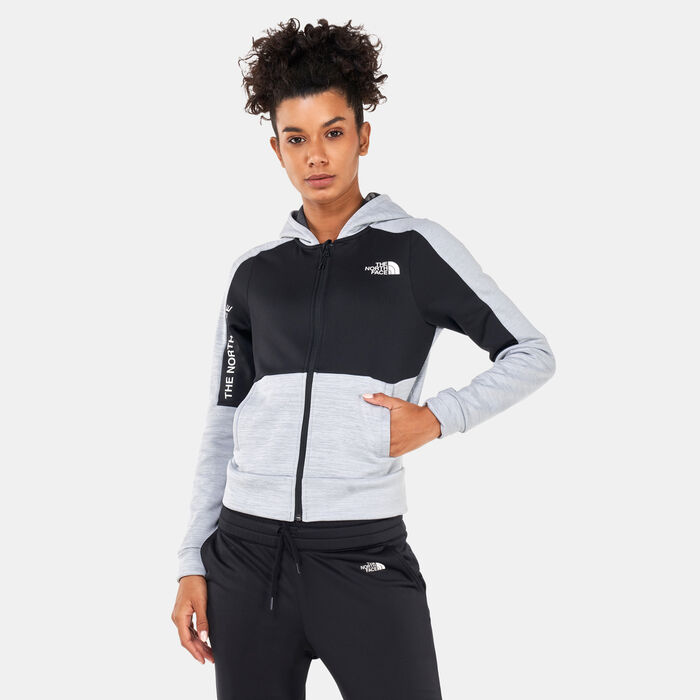 The North Face Women's Mountain Athletics Full Zip Fleece Jacket Grey image number 0