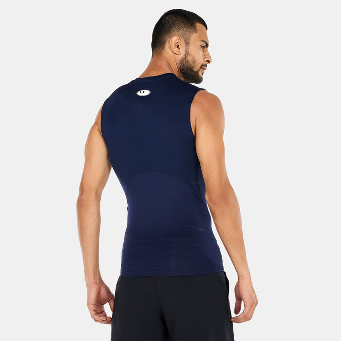 Under Armour Men's HeatGear Armour Top Blue Under Armour Men's HeatGear Armour Top Blue image number 1