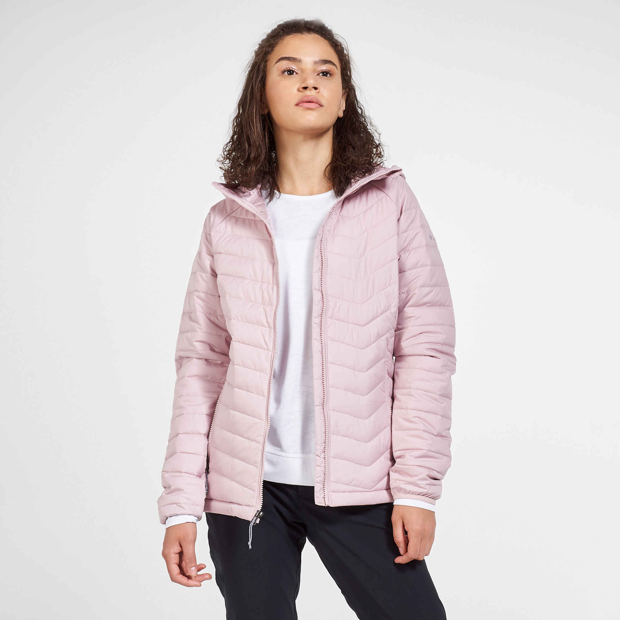 Columbia women's powder lite light hooded jacket best sale