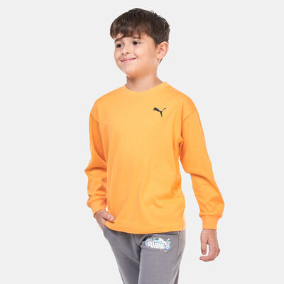 PUMA Kids' Classics XCOUNTRY BIKER T-Shirt Orange