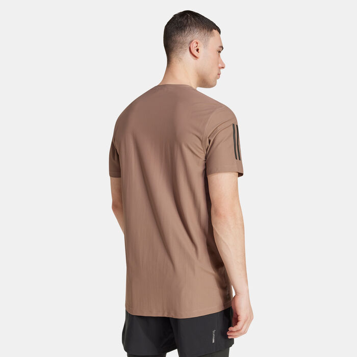 adidas Men's Own the Run T-Shirt Brown image number 1