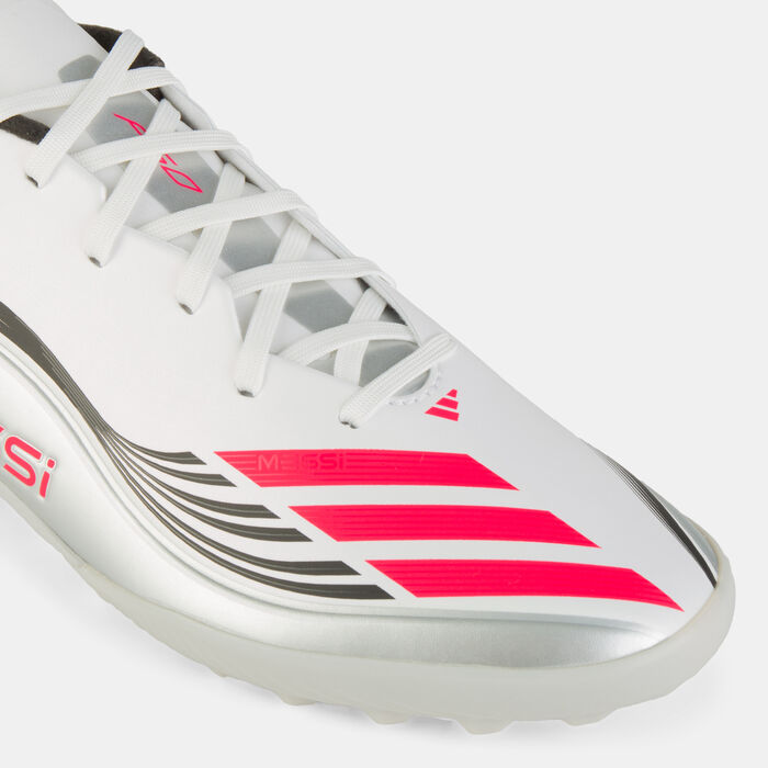 adidas Men's F50 Messi League Turf Ground Football Shoes White image number 4