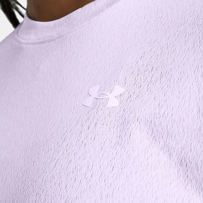Under Armour Women's UA Tech Riddle Training T-Shirt Purple Under Armour Women's UA Tech Riddle Training T-Shirt Purple image number 2