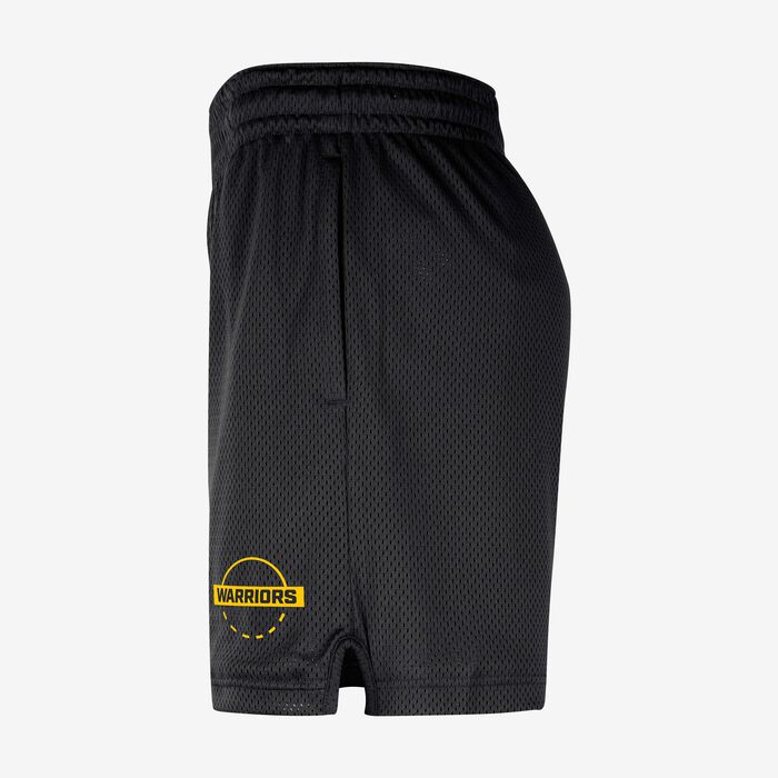 Nike Men's NBA Golden State Warriors Mesh Basketball Shorts Black image number 2