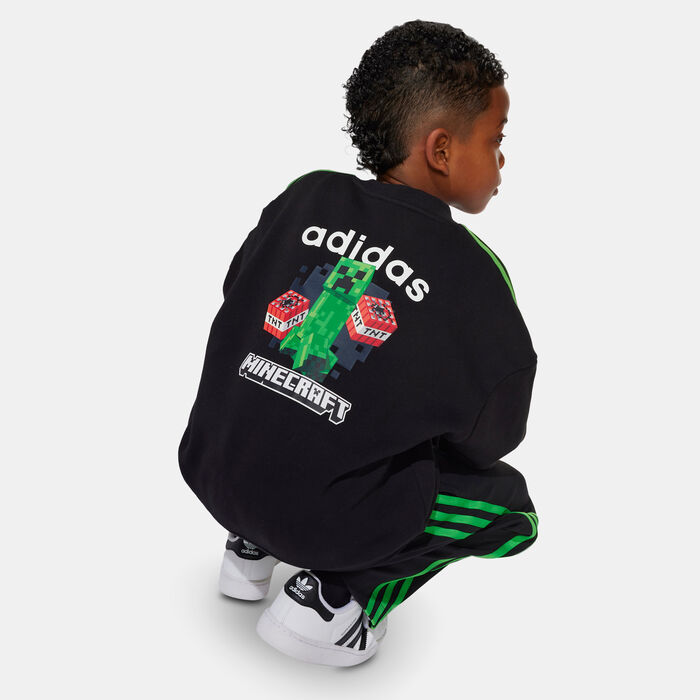 adidas Originals Kids' Minecraft Top And Pants Set Black image number 3
