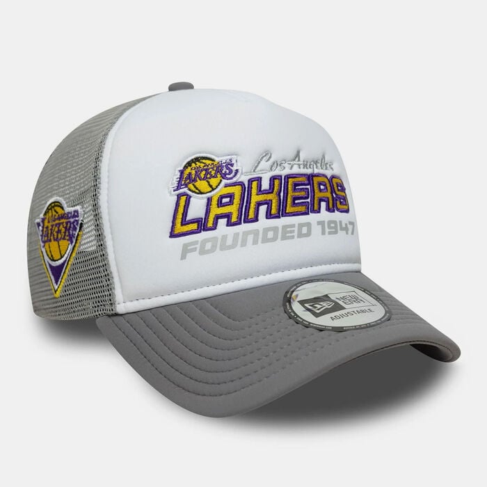 New Era Men's NBA Los Angeles Lakers Trucker Cap Blue New Era Men's NBA Los Angeles Lakers Trucker Cap Blue image number 2