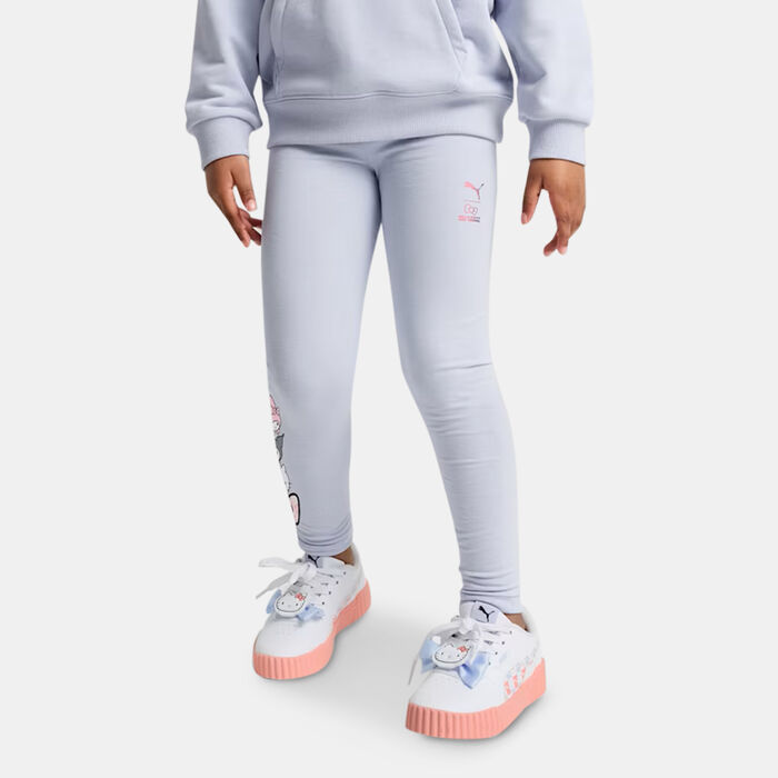PUMA Kids' x Hello Kitty and Friends Leggings Blue PUMA Kids' x Hello Kitty and Friends Leggings Blue image number 0