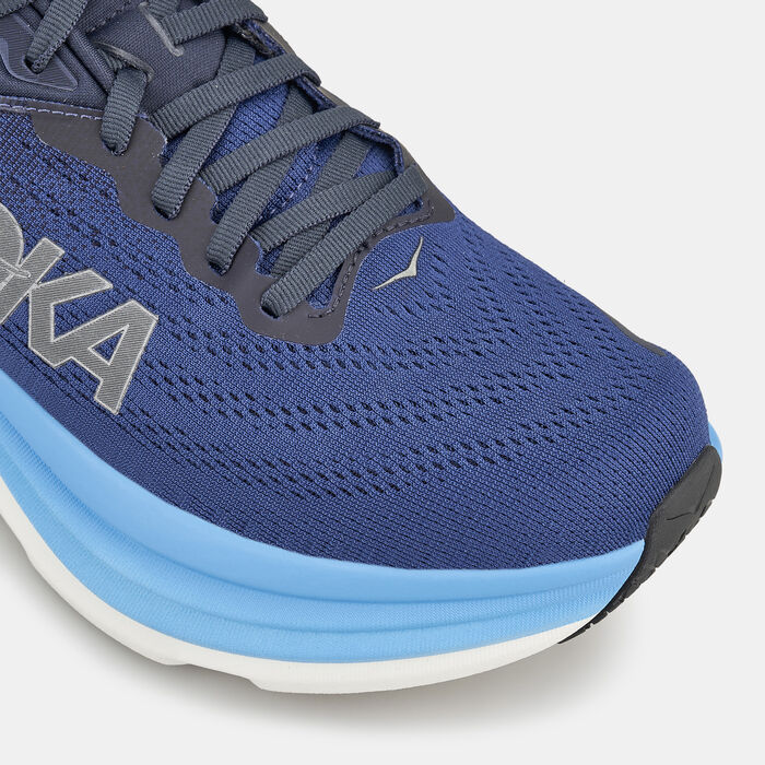 HOKA Men's Bondi 8 Shoe Grey HOKA Men's Bondi 8 Shoe Grey image number 5
