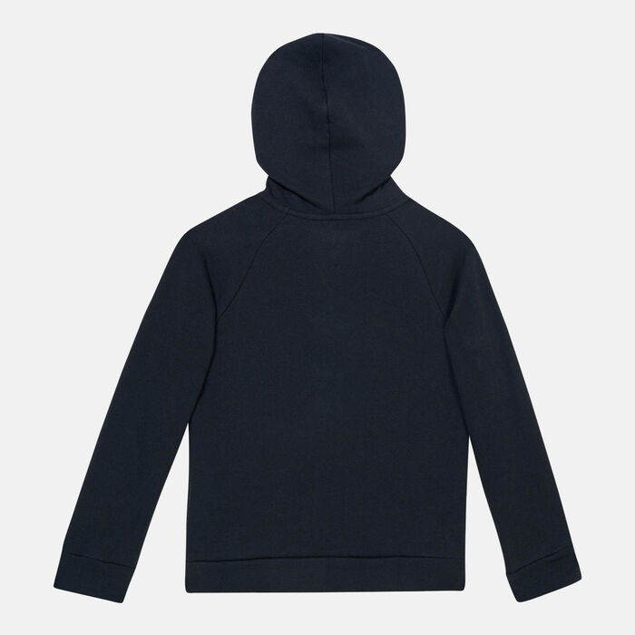 Under Armour Kids' Rival Fleece Hoodie Black Under Armour Kids' Rival Fleece Hoodie Black image number 1