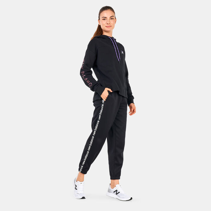 New Balance Women's Relentless Performance Fleece Pants Black New Balance Women's Relentless Performance Fleece Pants Black image number 2
