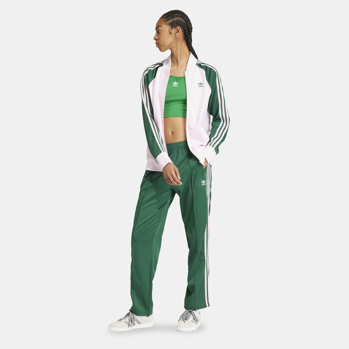 adidas Originals Women's Adicolor Classics SST Track Pants Green adidas Originals Women's Adicolor Classics SST Track Pants Green image number 2